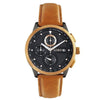 Lordtimepieces-Chrono-Gold-Tan-Leather-watch-front