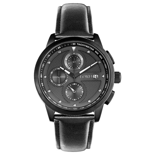 Lordtimepieces-Chrono-Black-watch-Front
