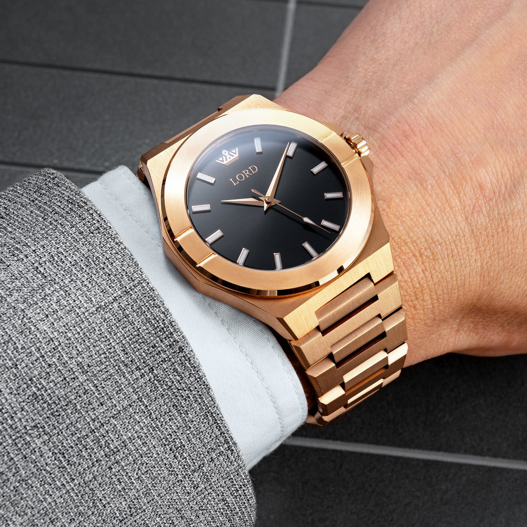 Lordtimepieces-infinity-rose-gold-link-watch-wrist-shot