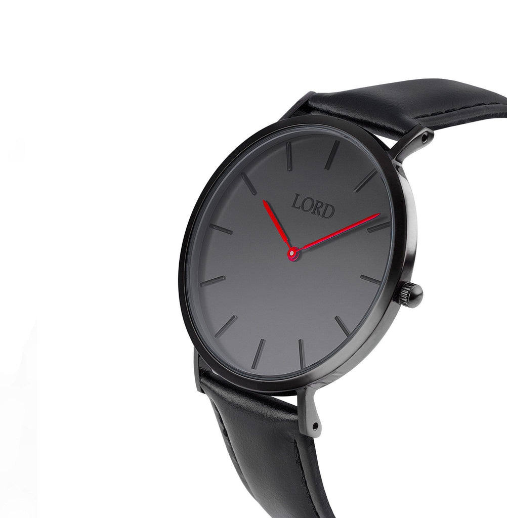 Classic Black Watch | Classic Men's Watches | Lord Timepieces Side