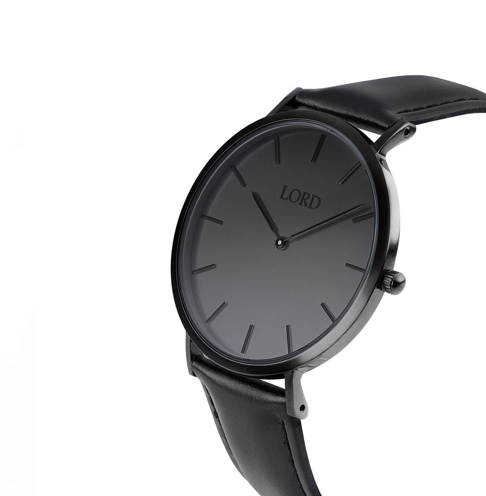 Classic All Black Watch | Classic Men's Watches | Lord Timepieces front