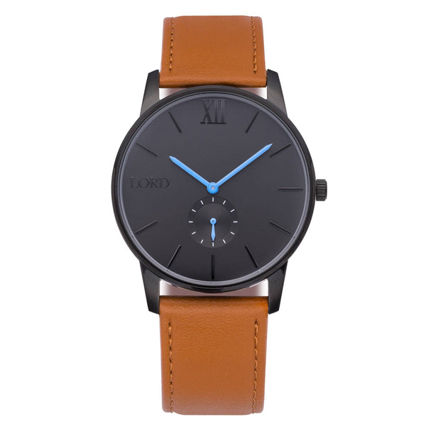 Solitude Tan Leather Watch | Men's Watches | Lord Timepieces